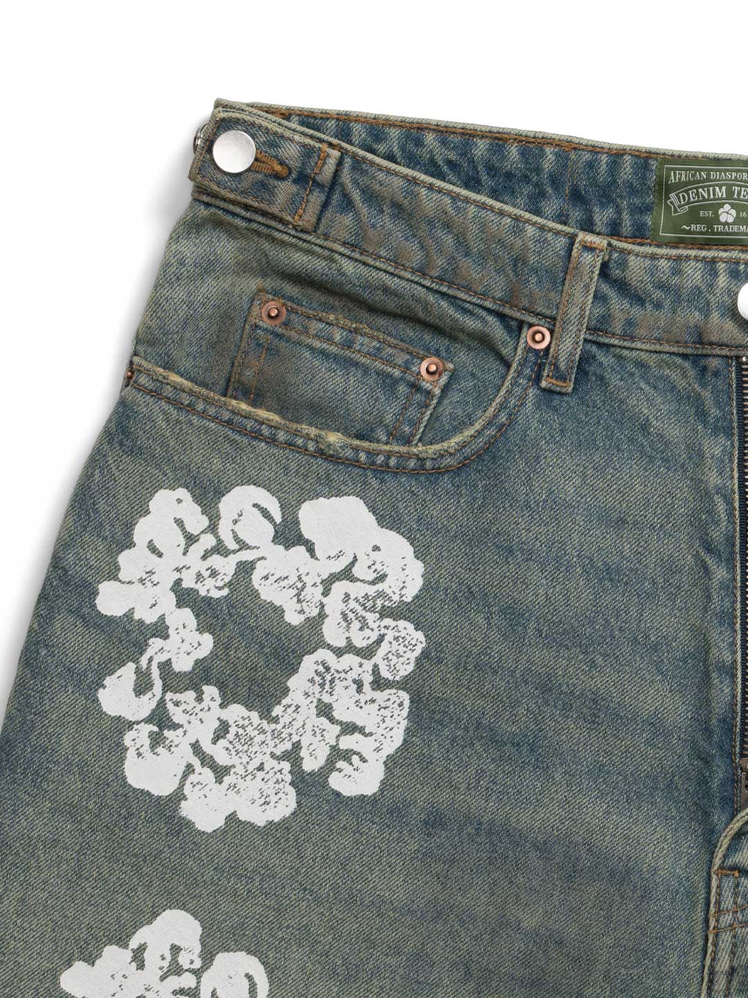 Denim Tears Wreath Short Dirty Wash