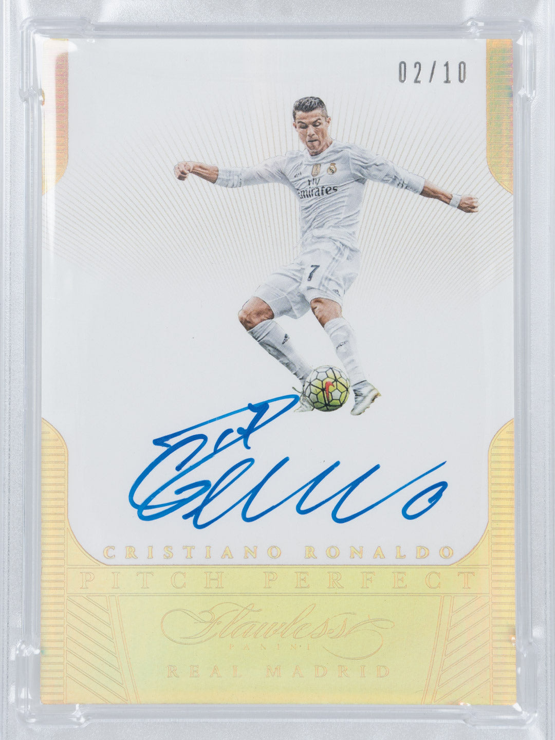 Panini 2016 Panini Flawless Pitch Perfect Autographs Gold (Cristiano Ronaldo) (/10)