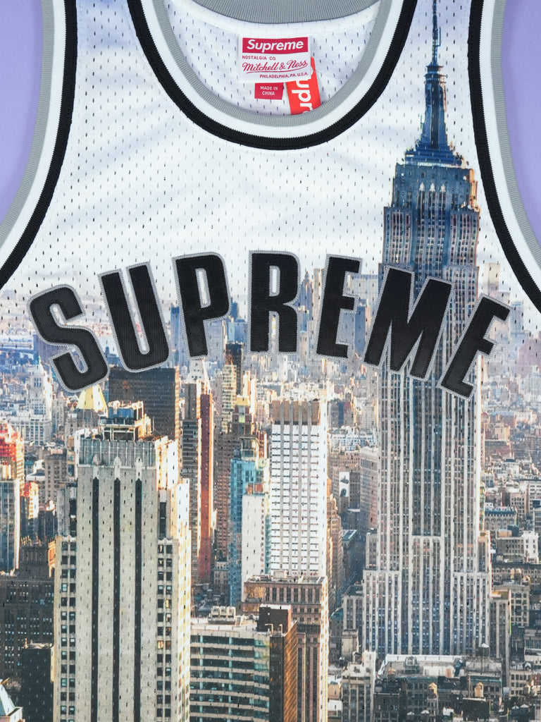 Supreme / Mitchell & Ness Basketball Jersey Skyline