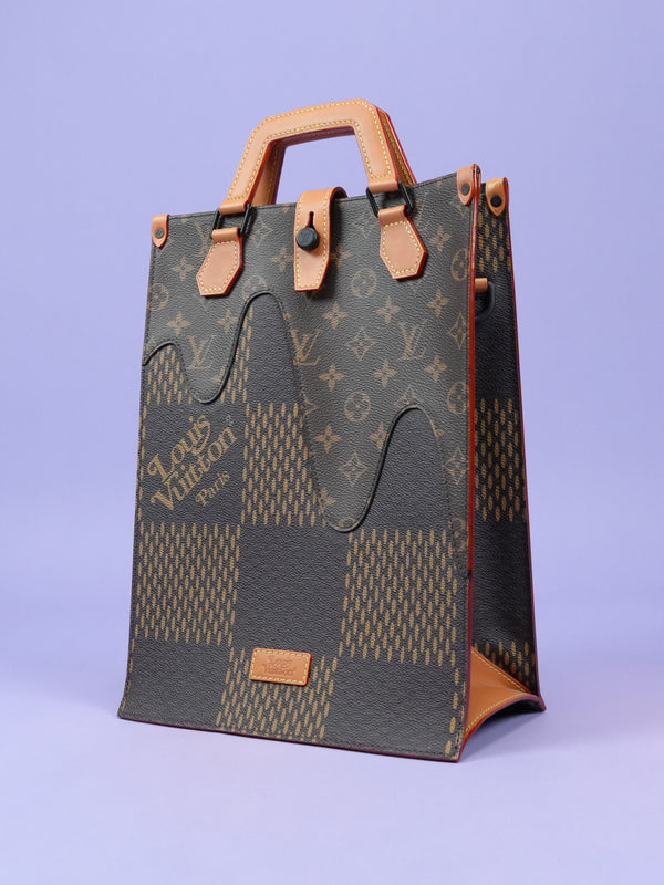 Louis Vuitton / Nigo Tote Damier Ebene Giant Mini