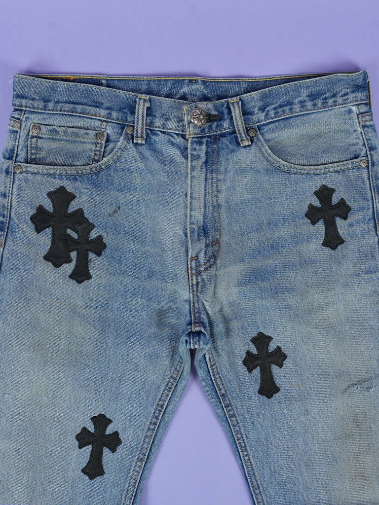 Chrome Hearts Vintage Levi's 505 Jeans Indigo