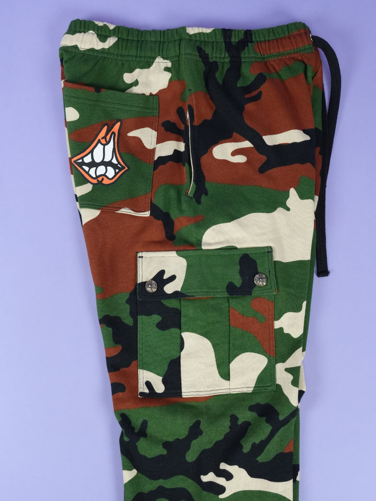 Chrome Hearts Matty Boy Caution Sweatpants Camo