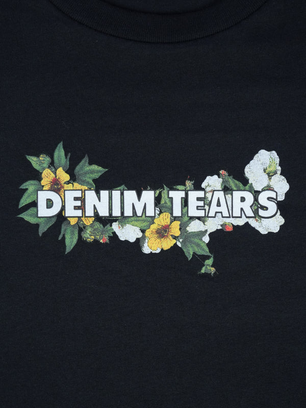 Denim Tears Floral Logo Tee Black