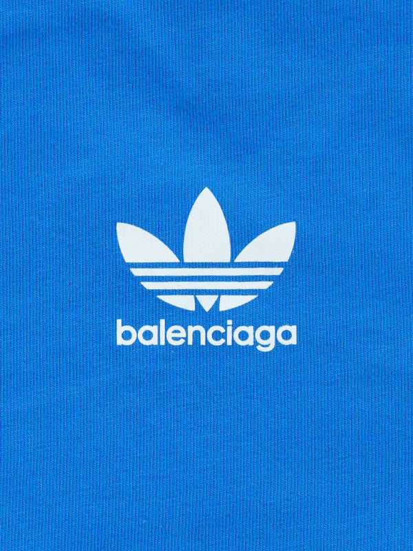 Balenciaga / Adidas Logo Print T-Shirt Blue