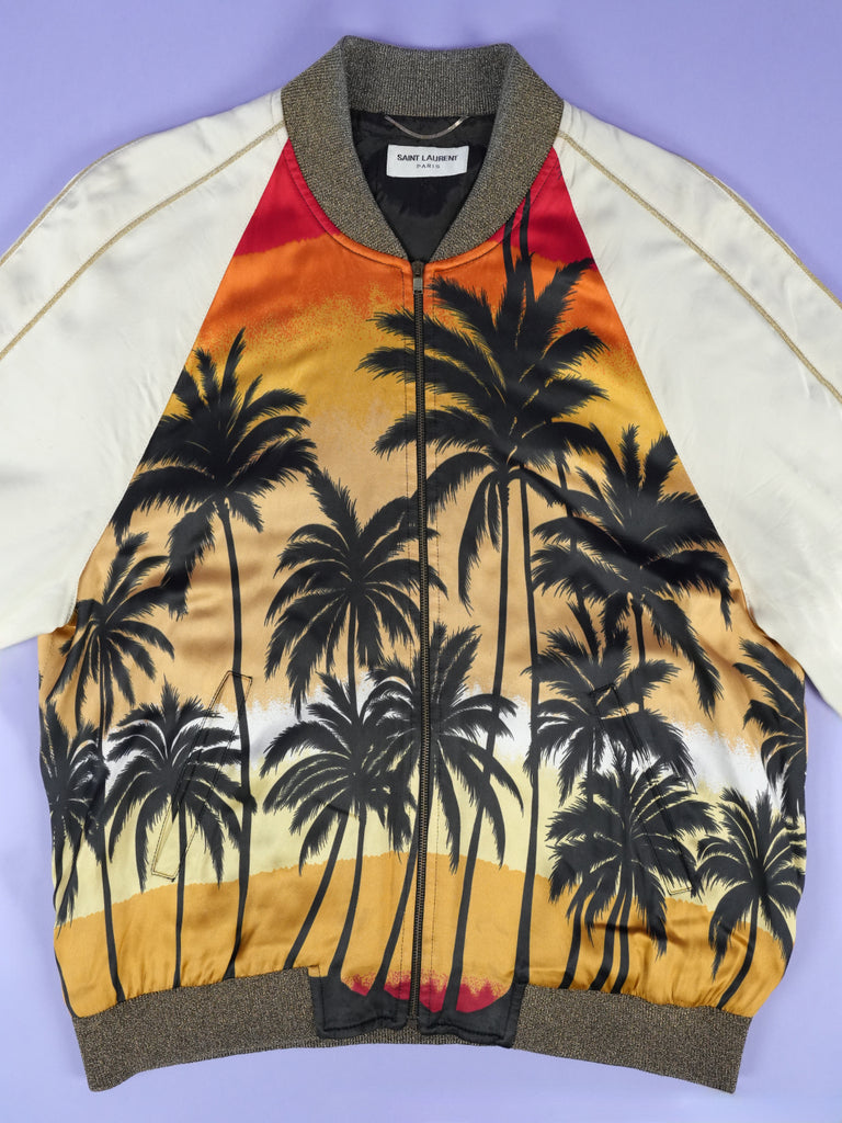 Saint Laurent Paris Palm Tree Souvenir Jacket Multi