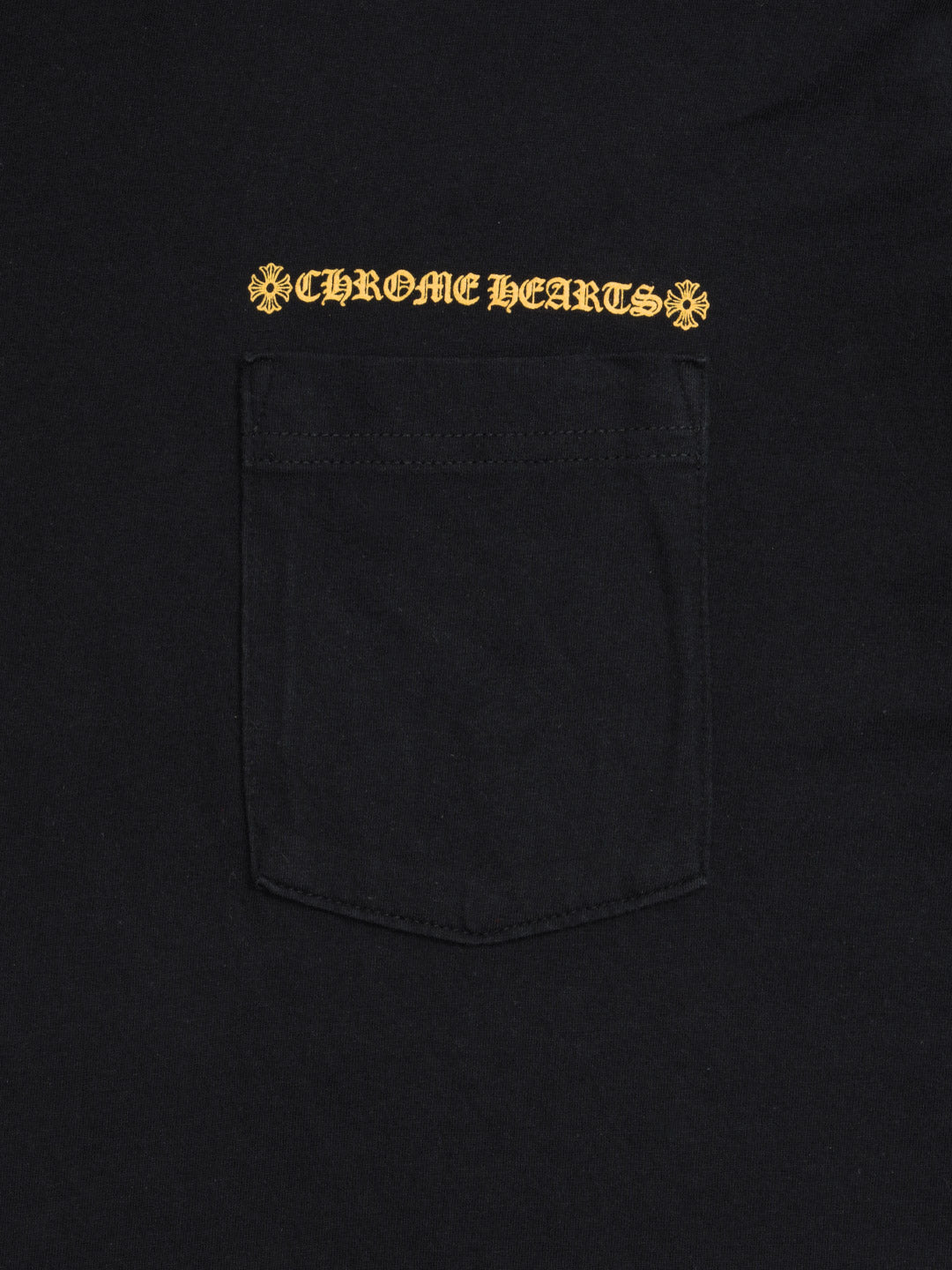 Chrome Hearts Scroll Logo T-Shirt Black/Yellow