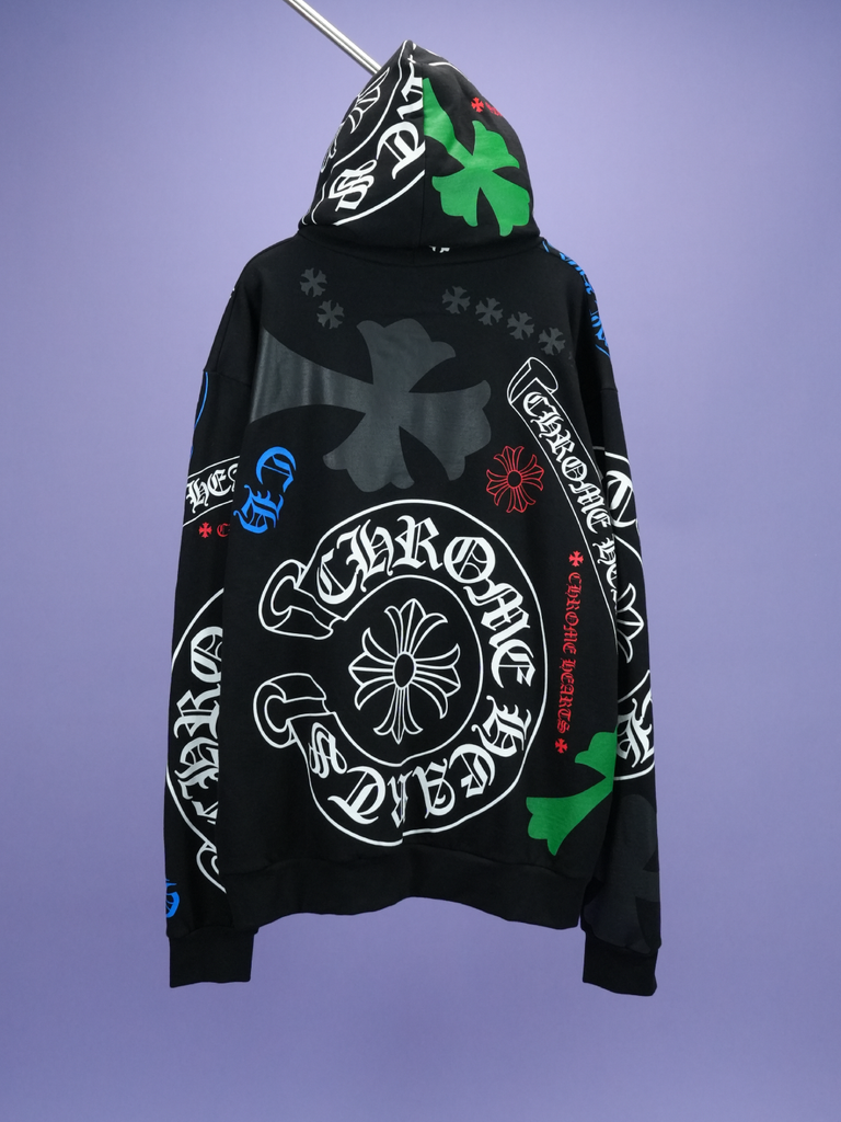 Chrome Hearts Stencil Hoodie Black/Multi