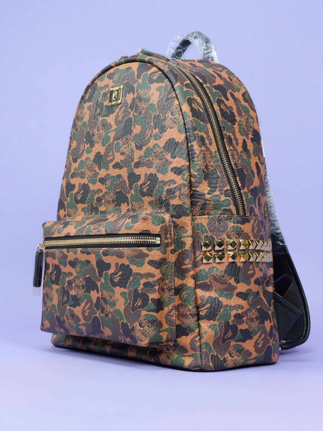 Bape / MCM Stark Backpack Visetos Camo