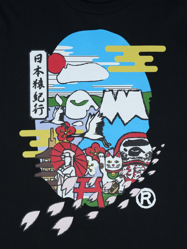 Bape Japan Culture Ape Head Tee Black