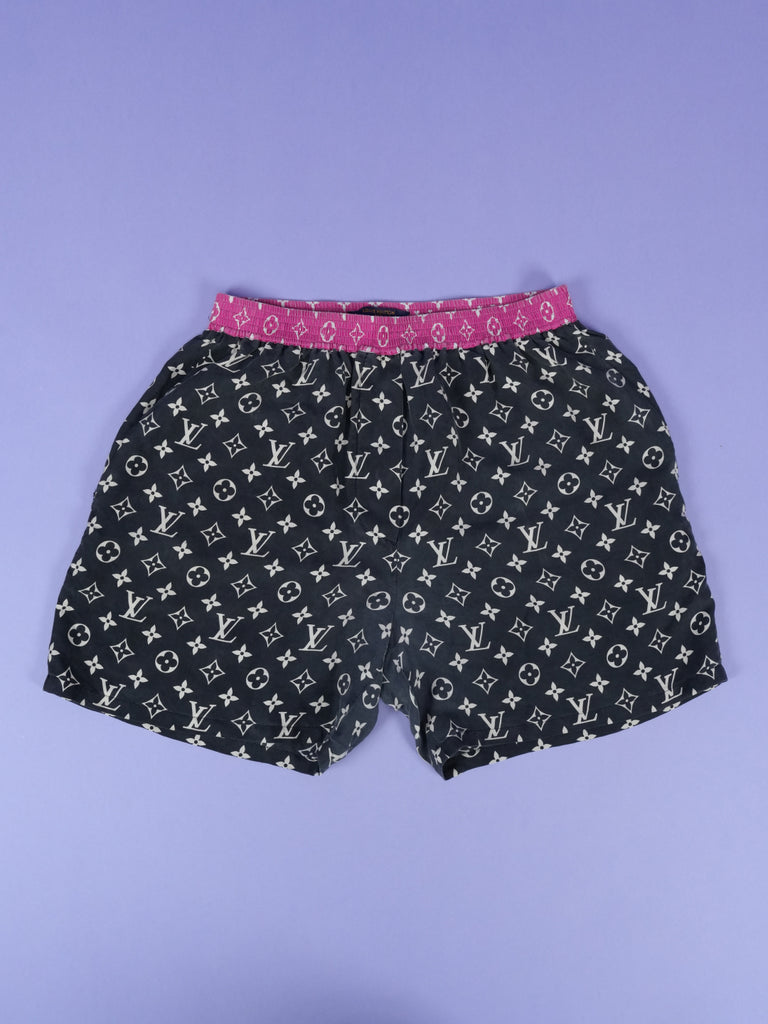 Louis Vuitton	Monogram Color Block Pajama Shorts Black