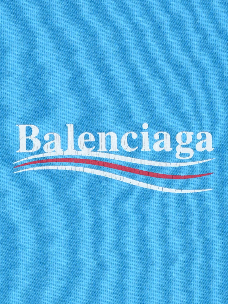 Balenciaga Political Campaign T-Shirt Blue