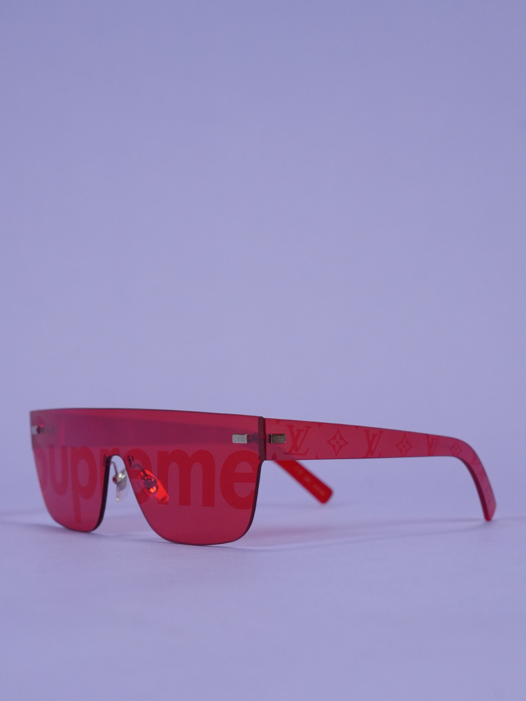 Louis Vuitton / Supreme City Mask SP Sunglasses Red