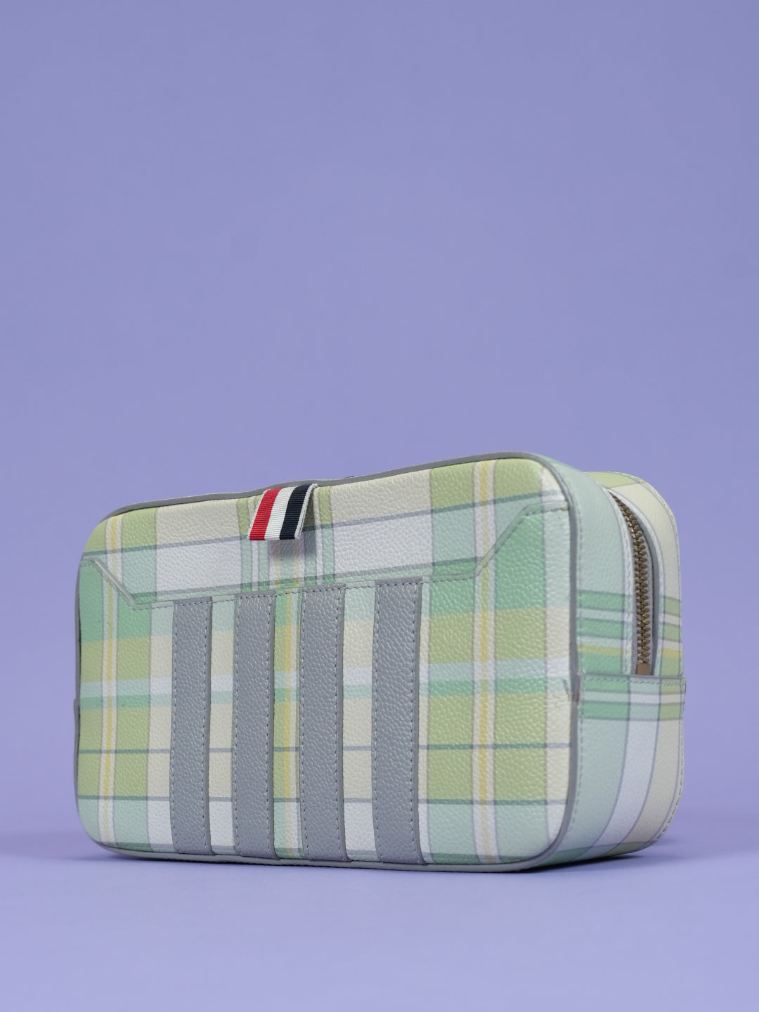 Thom Browne Plaid Leather Belt Bag