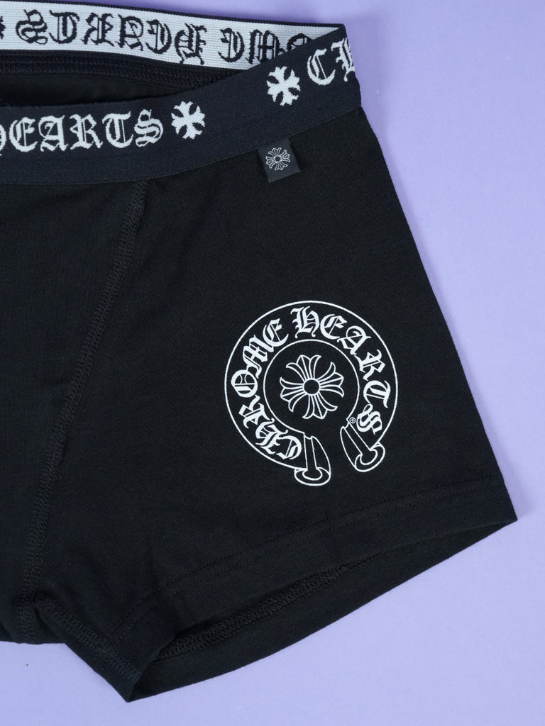 Chrome Hearts Boxer Brief Shorts Black/White