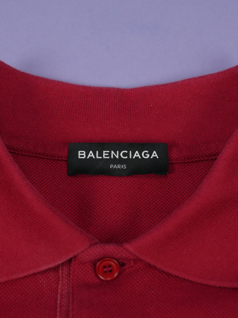 Balenciaga 2017 Polo Shirt Red