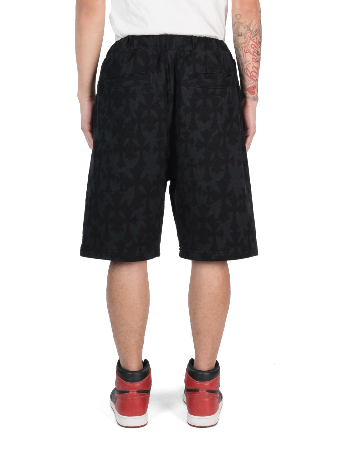 Chrome Hearts Cemetery Print Shorts Black