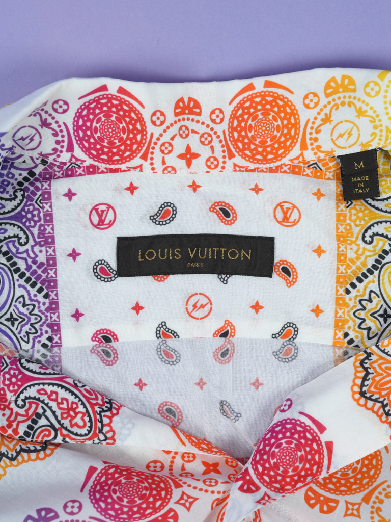 Louis Vuitton / Fragment Design Bandana Print Button Up Shirt Multi