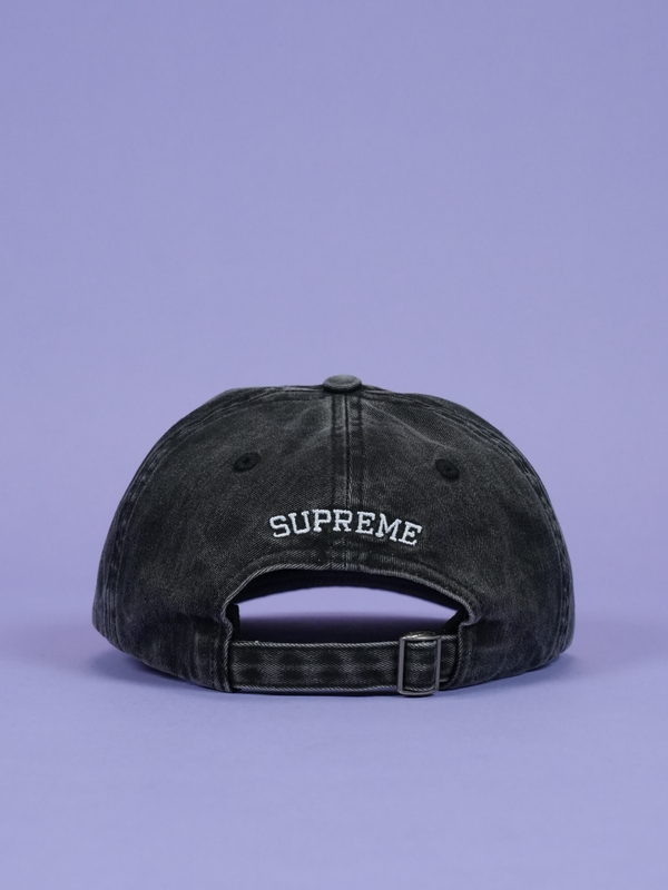 Supreme Pigment Print S Logo 6-Panel (FW22) Black