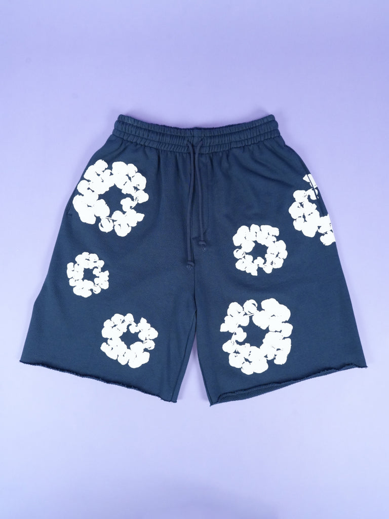 Denim Tears The Cotton Wreath Shorts Navy