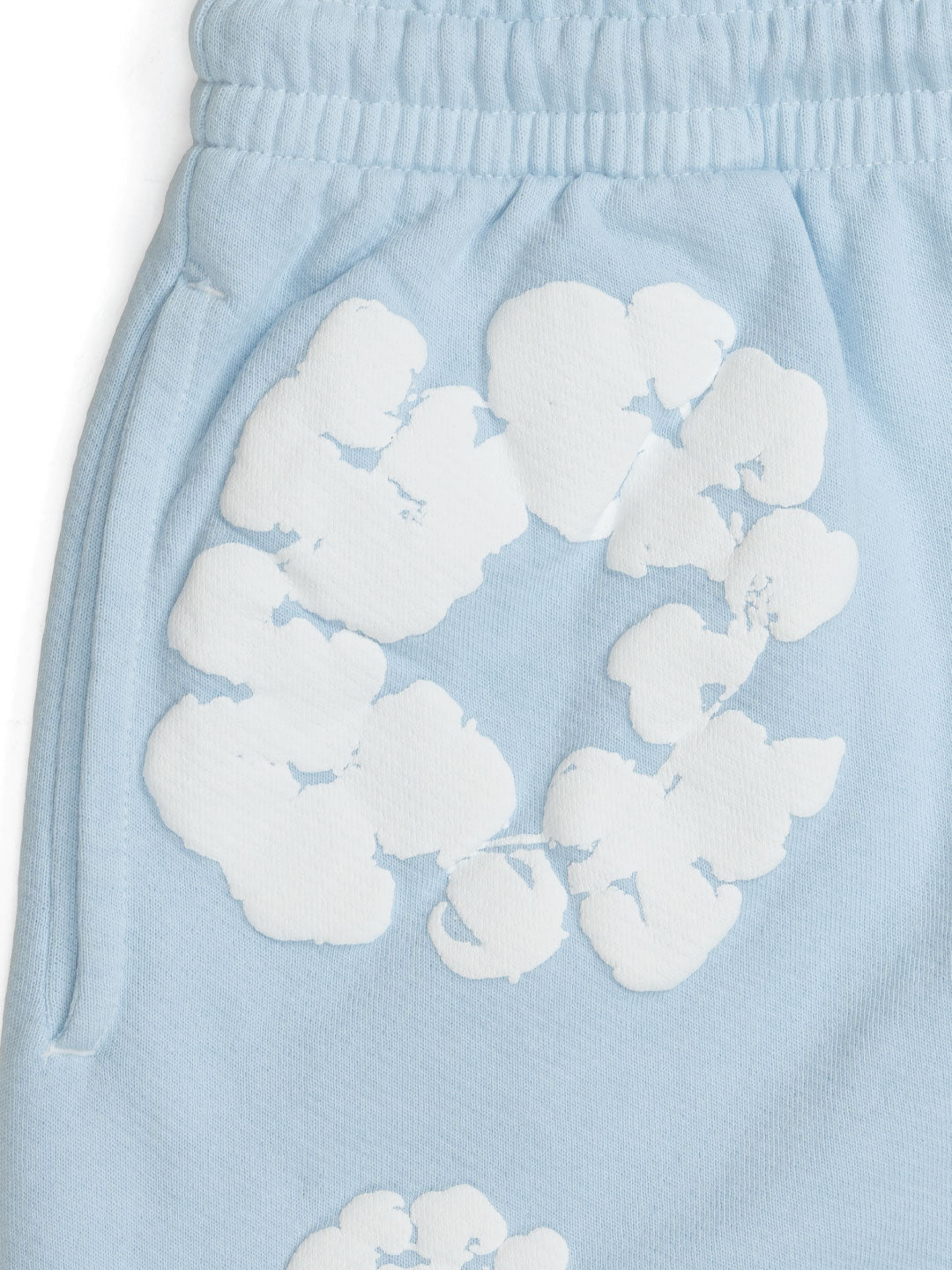 Denim tears Mono Cotton Wreath Shorts Blue