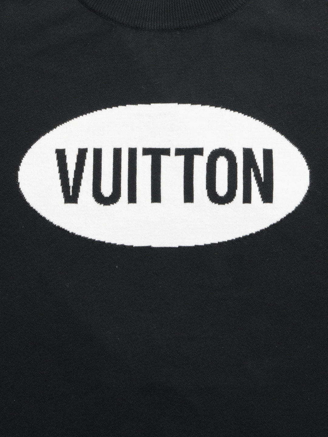 Louis Vuitton	Round Neck Short Sleeve Black