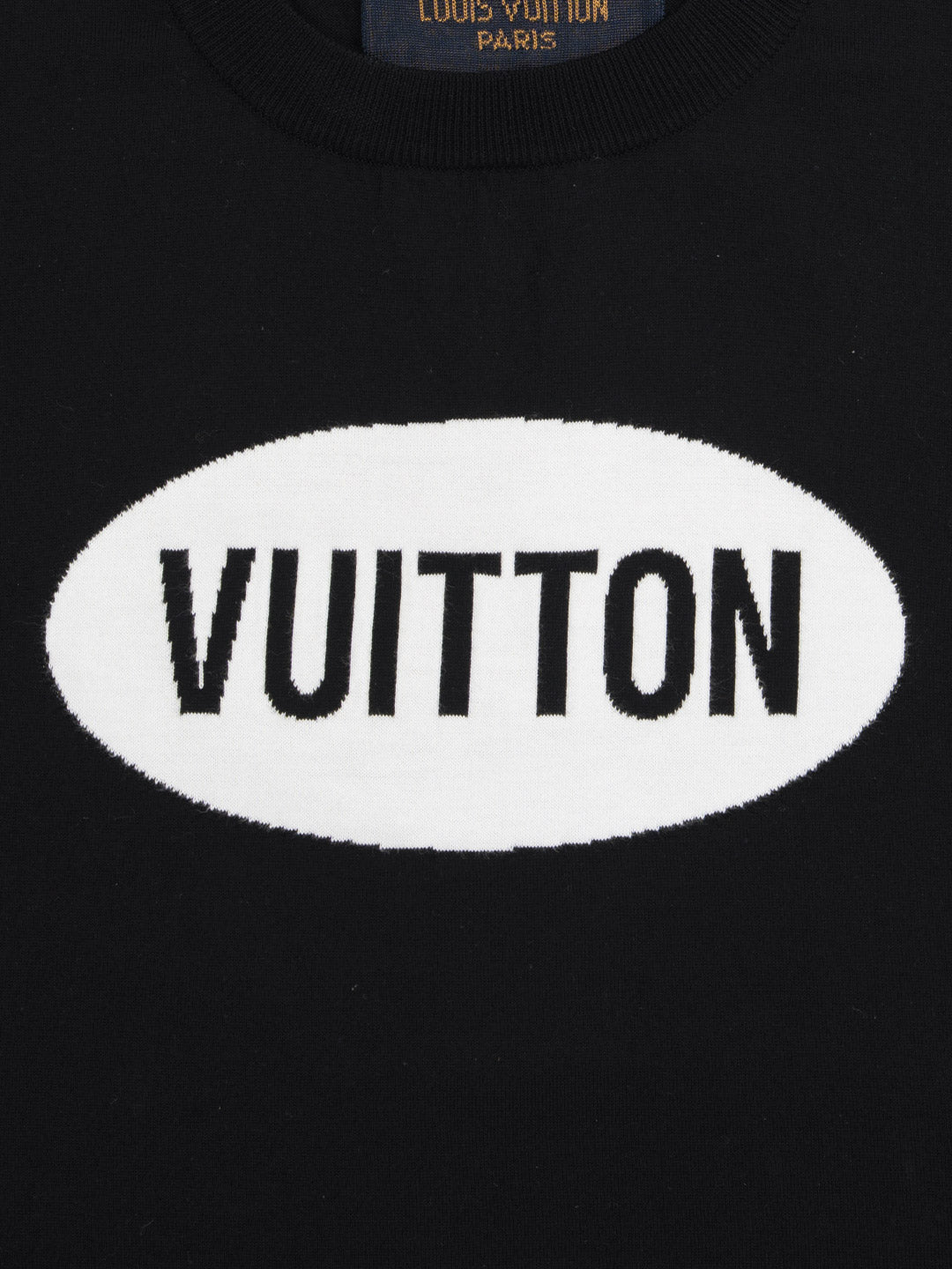 Louis Vuitton Round Neck Short Sleeve Black