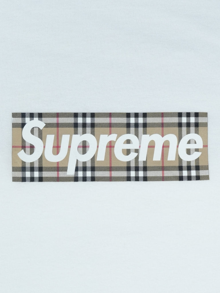 Supreme / Burberry Box Logo Tee White