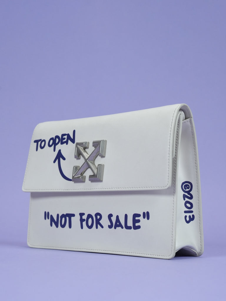 Off-White 2.8 Jitney Quote Print Crossbody Bag 