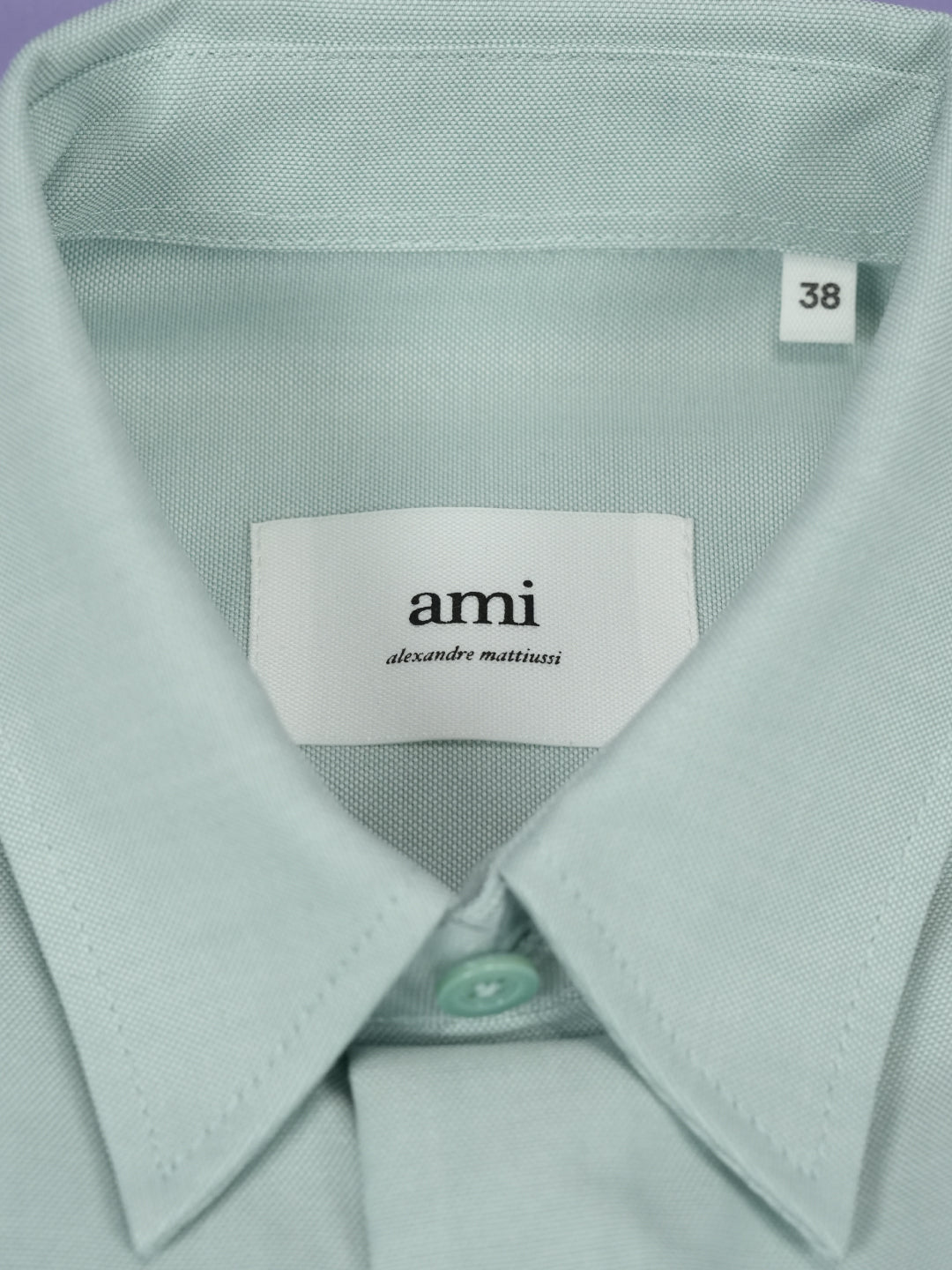 Ami Button Down Shirt Mint Green