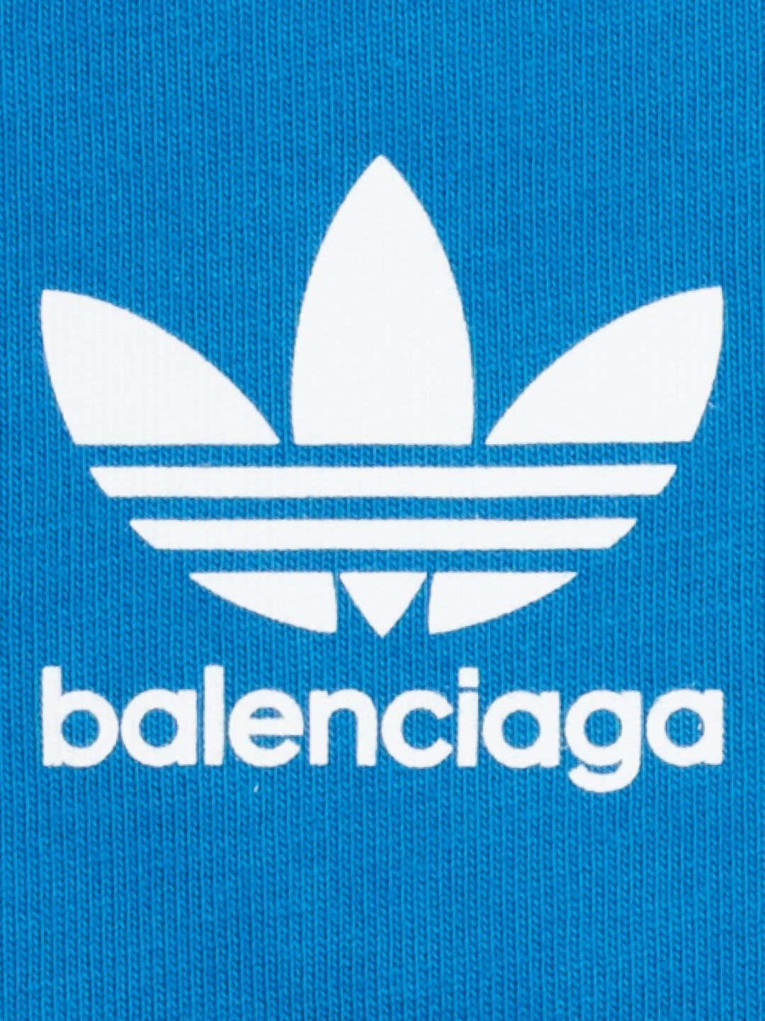 Balenciaga / Adidas Logo Print T-Shirt Blue