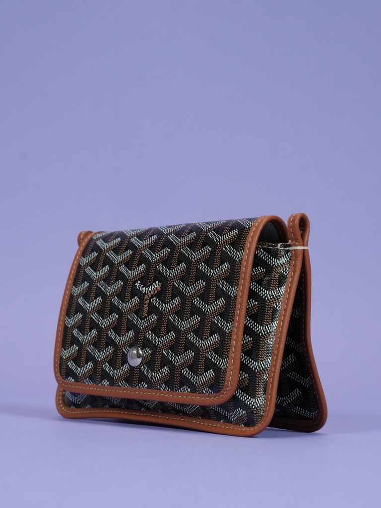 Goyard Plumet Pocket Wallet Black Tan