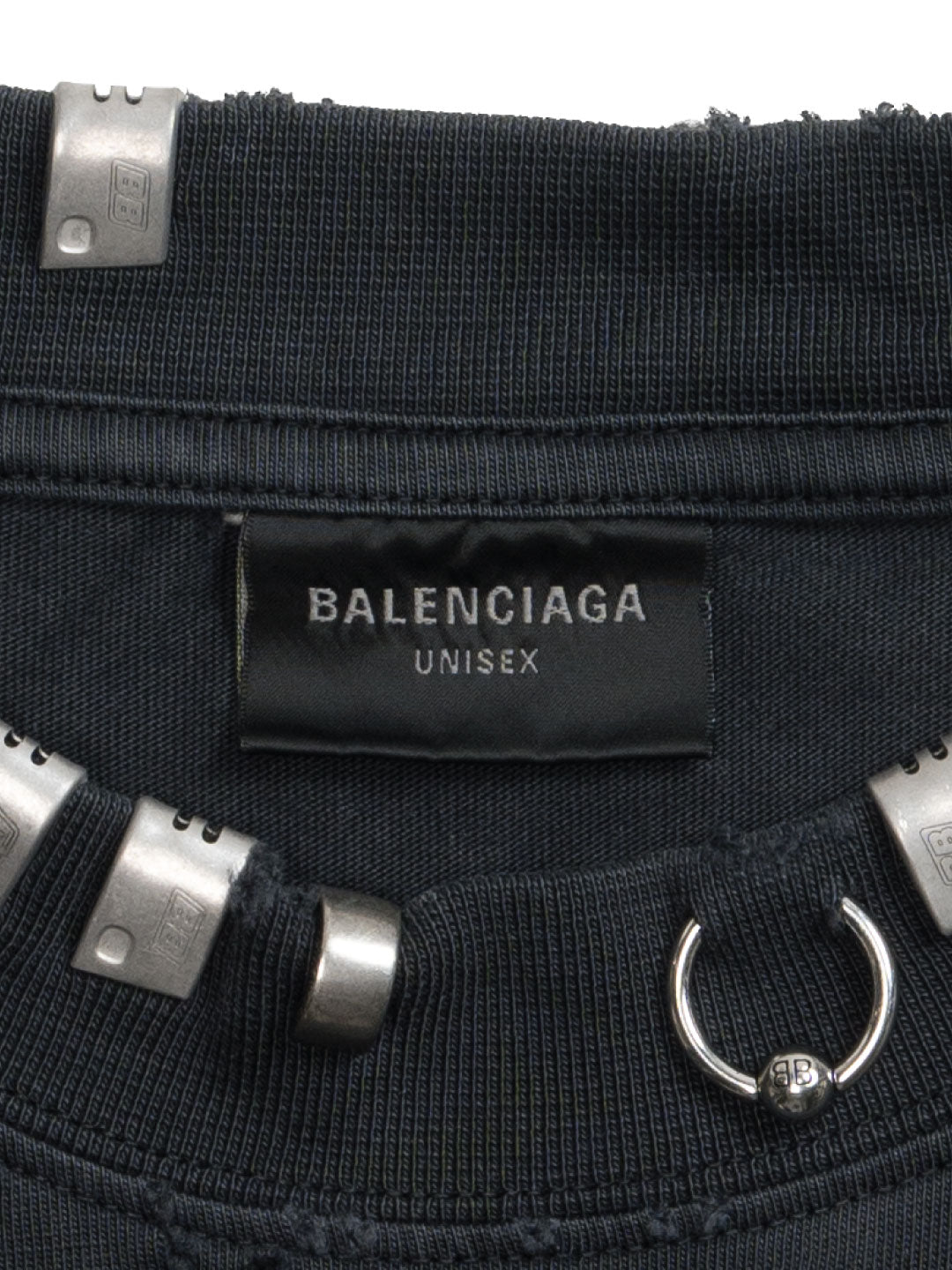 Balenciaga Pierced T-Shirt Black