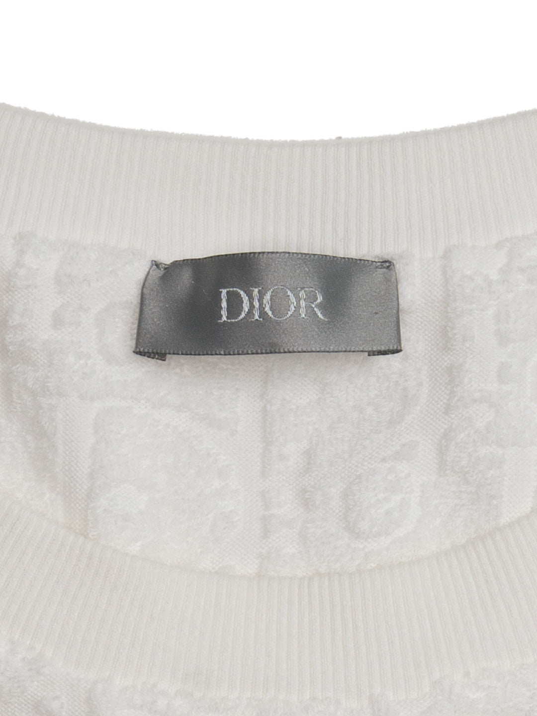 Dior	Oblique Terry Jacquard T-Shirt White