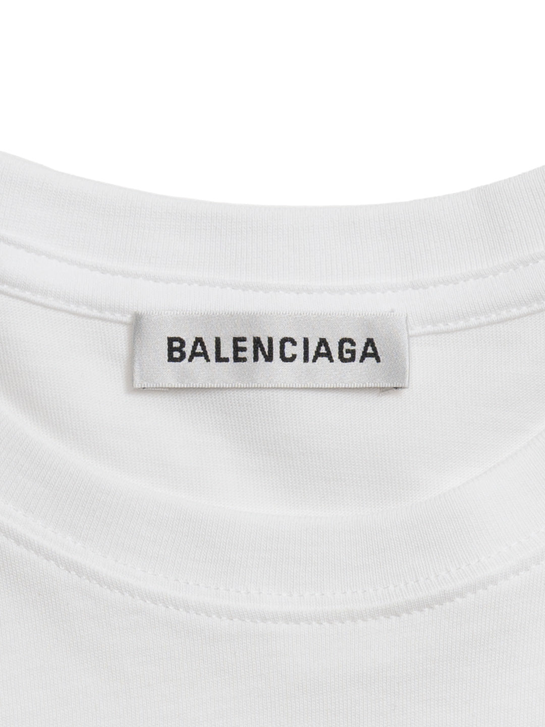 Balenciaga Small Logo Print T-Shirt White