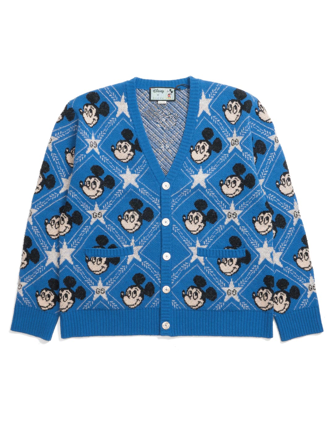 Gucci / Disney Mickey Jacquard Cardigan Blue