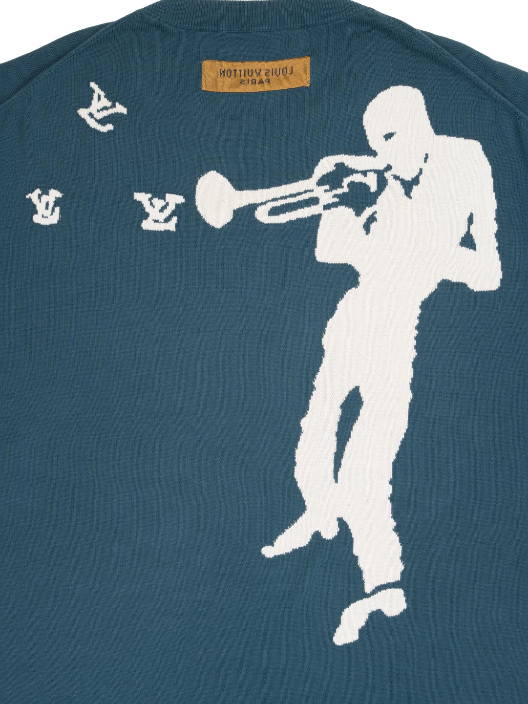 Louis Vuitton Jazz Trumpeter Signature Crewneck	Blue