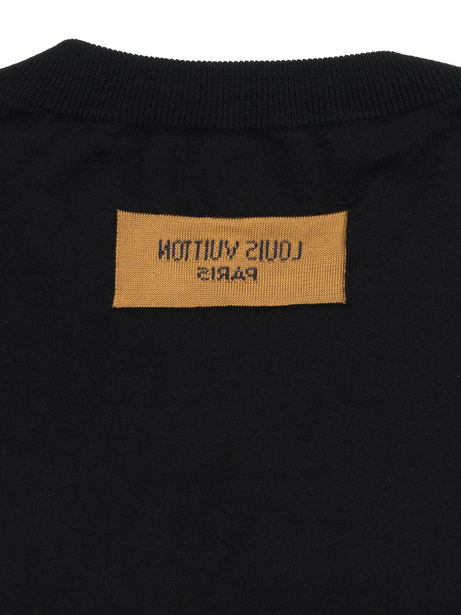 Louis Vuitton Round Neck Short Sleeve Black