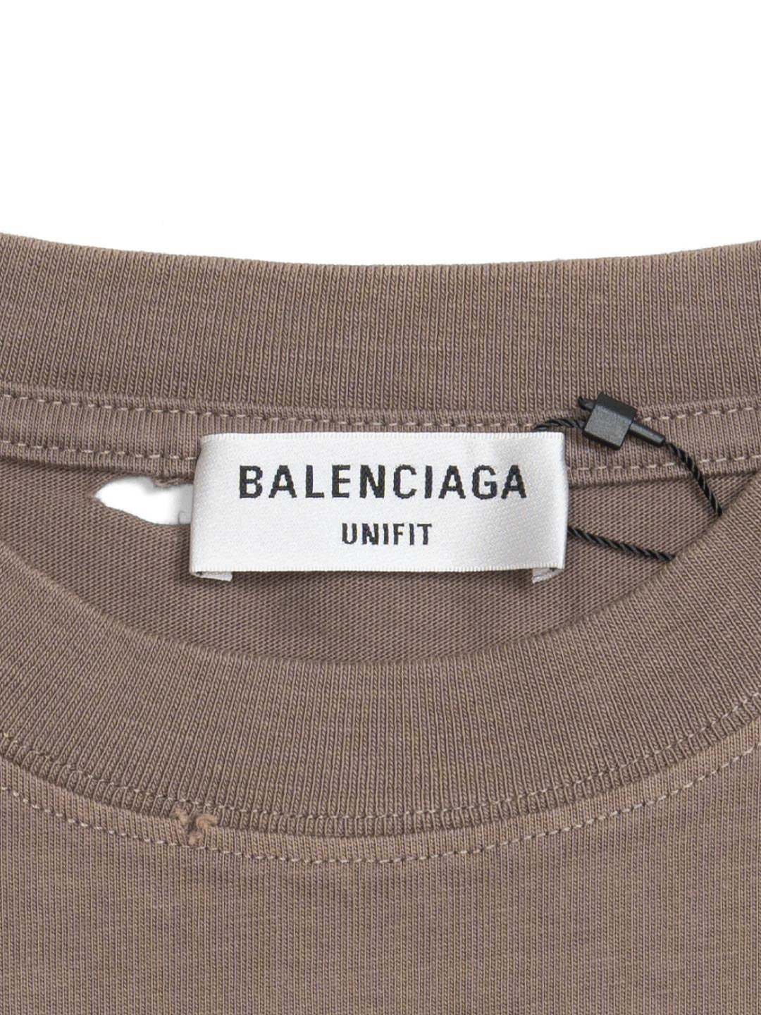 Balenciaga Caps Destroyed Flatground T-Shirt Taupe