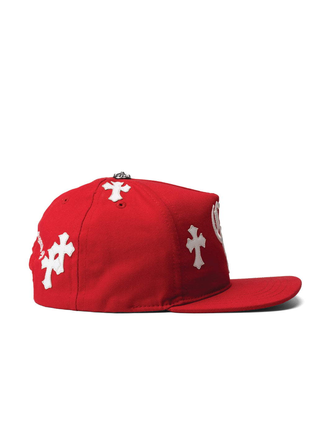 Chrome Hearts Cross Patch Baseball Hat	Red