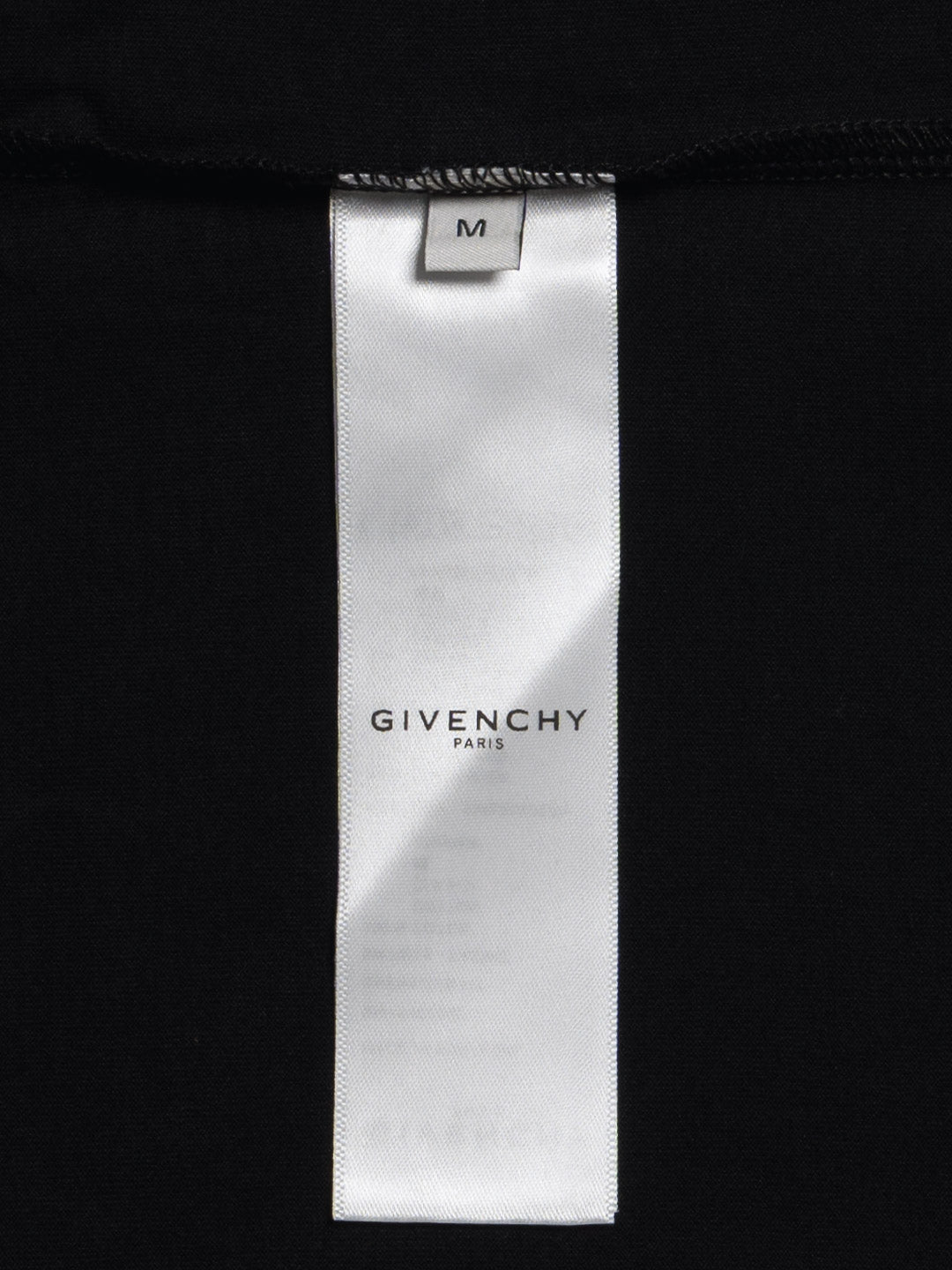 Givenchy Refracted Design Logo Embroidered T-Shirt Black