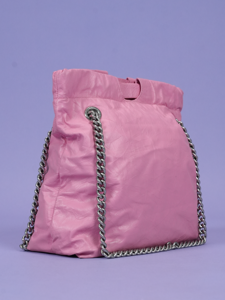 Balenciaga Crush Small Tote Bag Pink