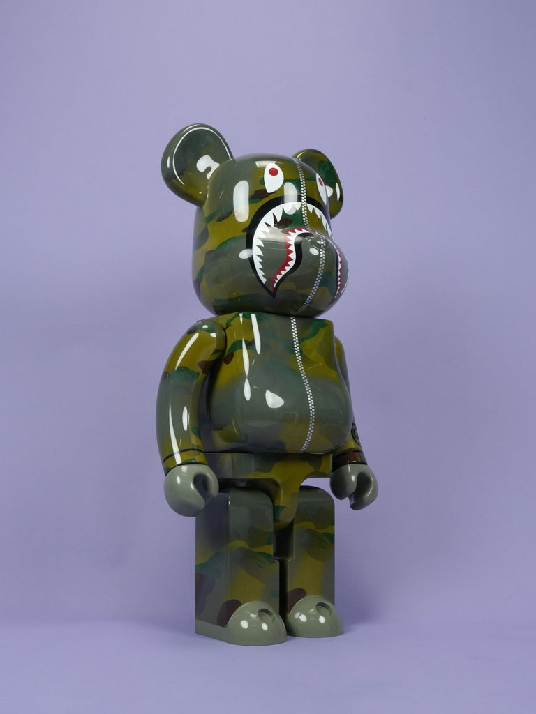 Bape / Bearbrick Alpha Camo Shark 2023