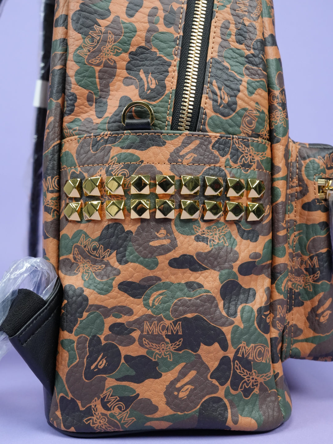 Bape / MCM Stark Backpack Visetos Camo