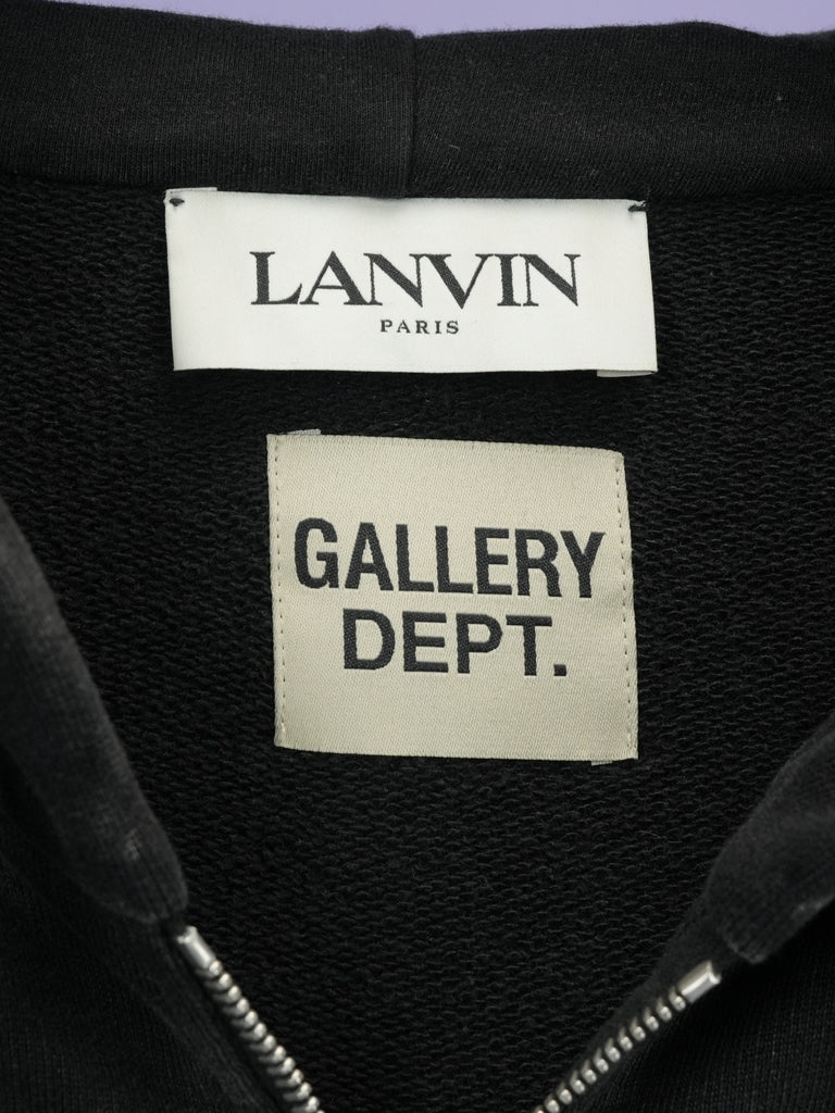 Gallery Dept. / Lanvin Paris Embroidered Zipped Hoodie Multicolor