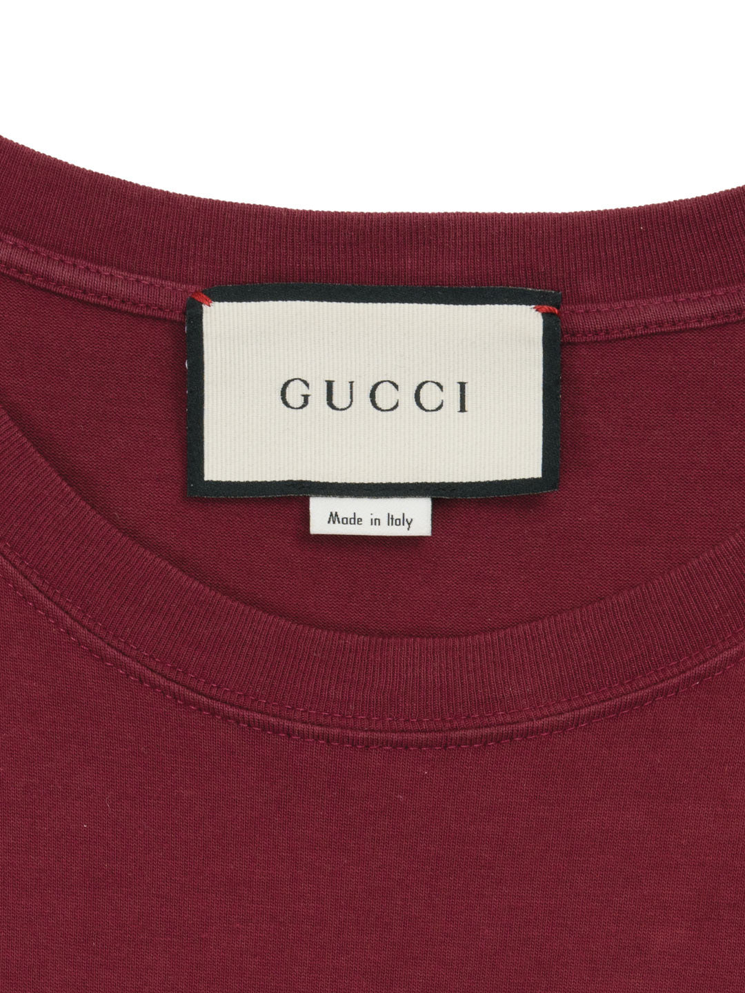 Gucci Original Print T-Shirt 	Burgundy