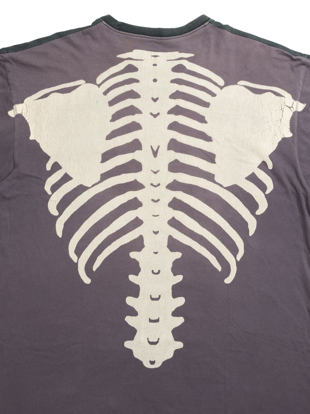 Kapital 2 Tone Skeleton T-Shirt Black/Purple