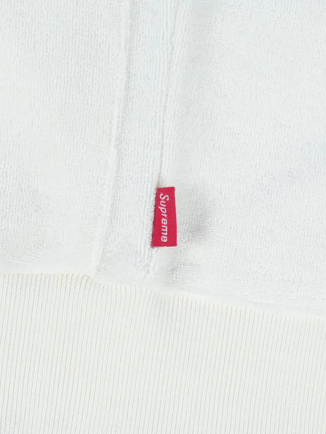 Supreme  Zip Front Terry Cardigan White