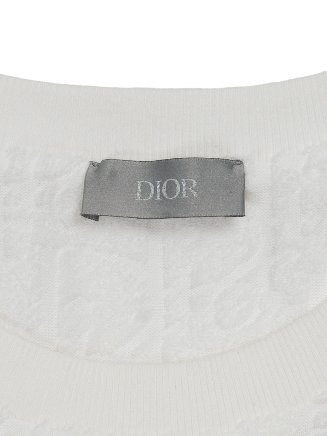 Dior	Oblique Terry Jacquard T-Shirt White