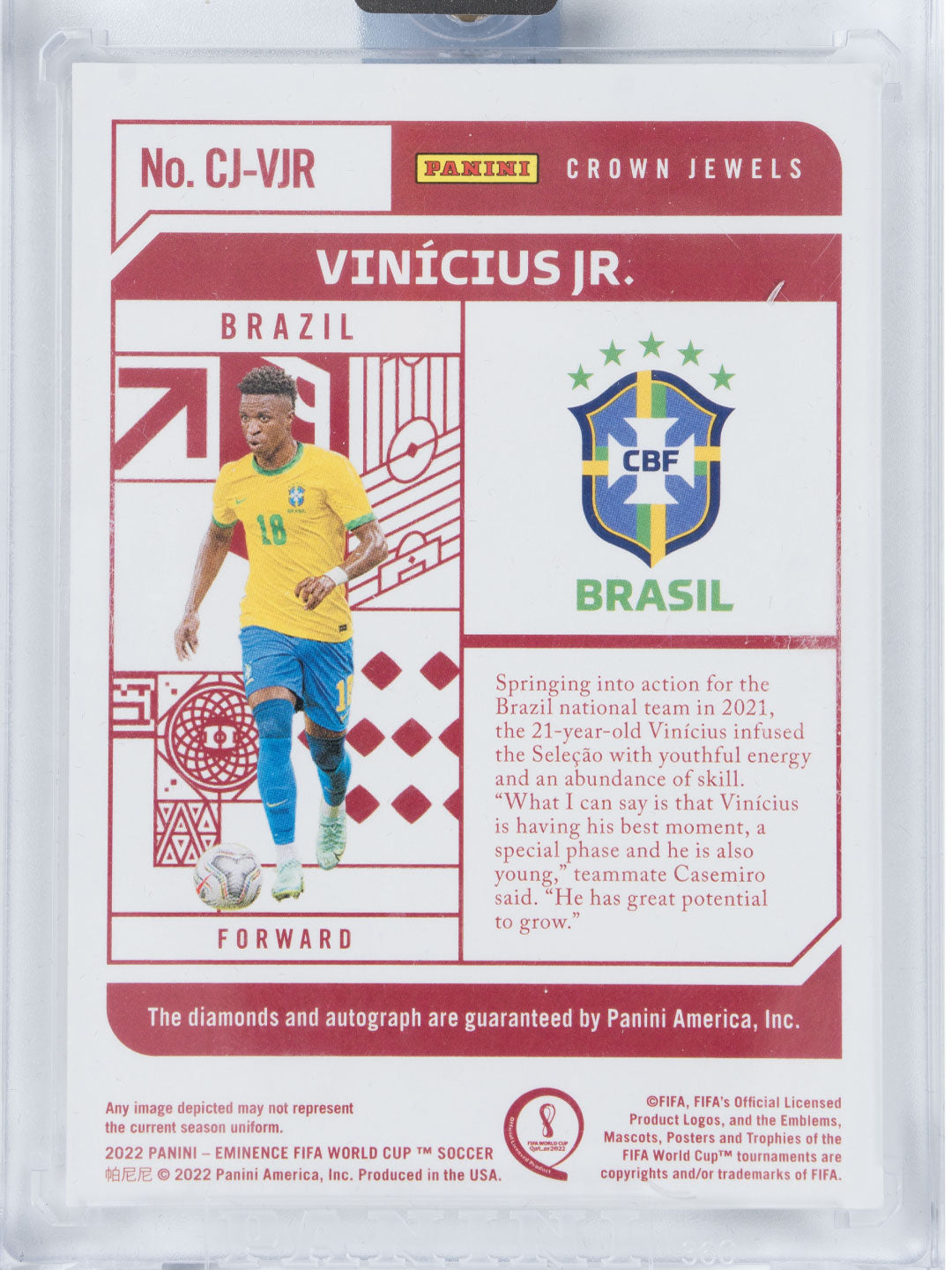 Panini 2022 Panini Eminence Crown Jewels Autographs (Vinicius JR.) (/10)