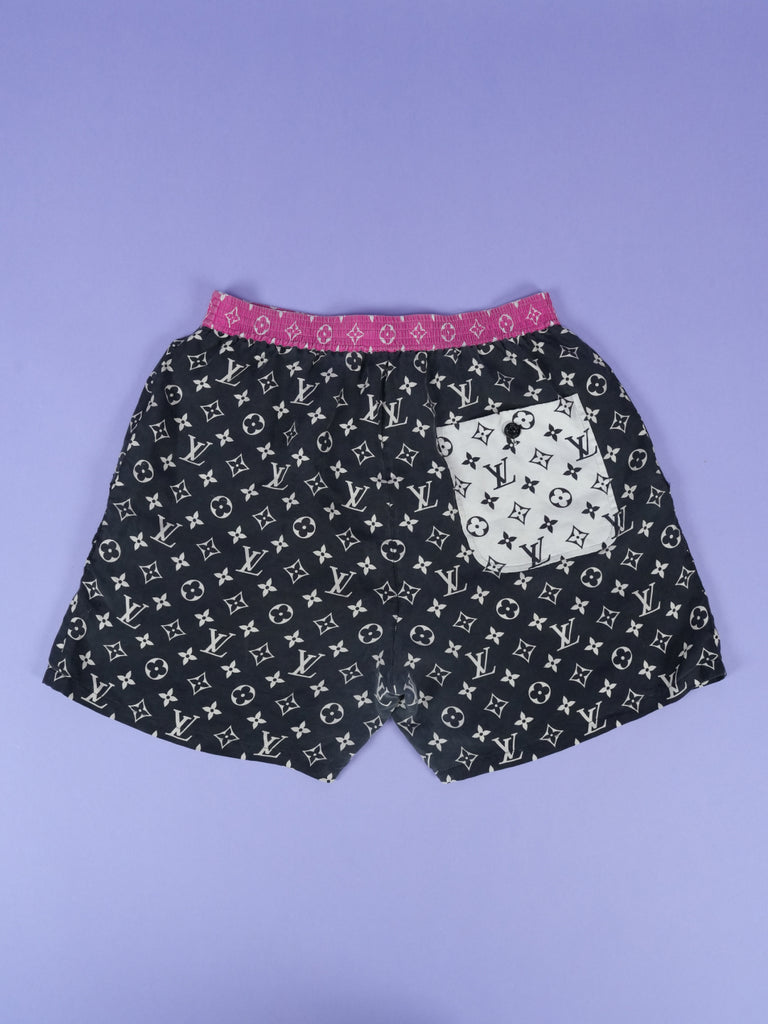 Louis Vuitton	Monogram Color Block Pajama Shorts Black